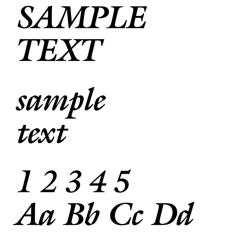 Galliard Bold Italic BT