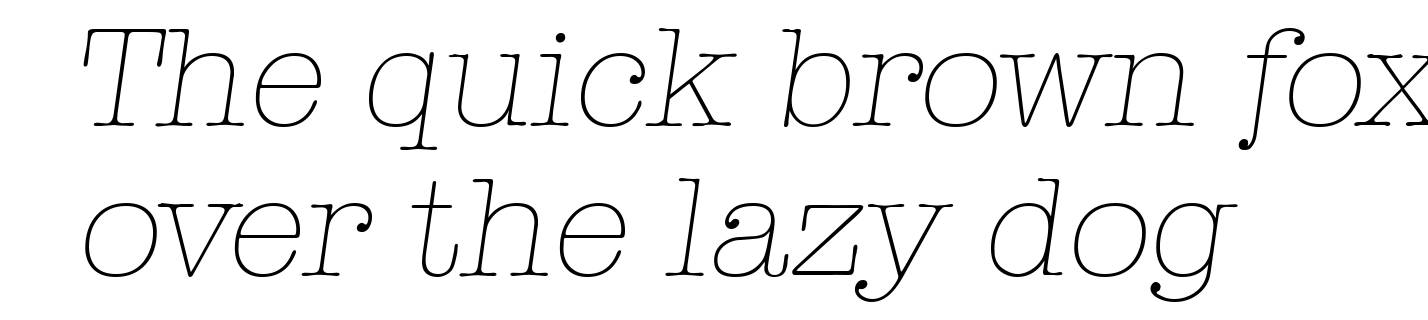 TypewriterSerial-Xlight-Italic